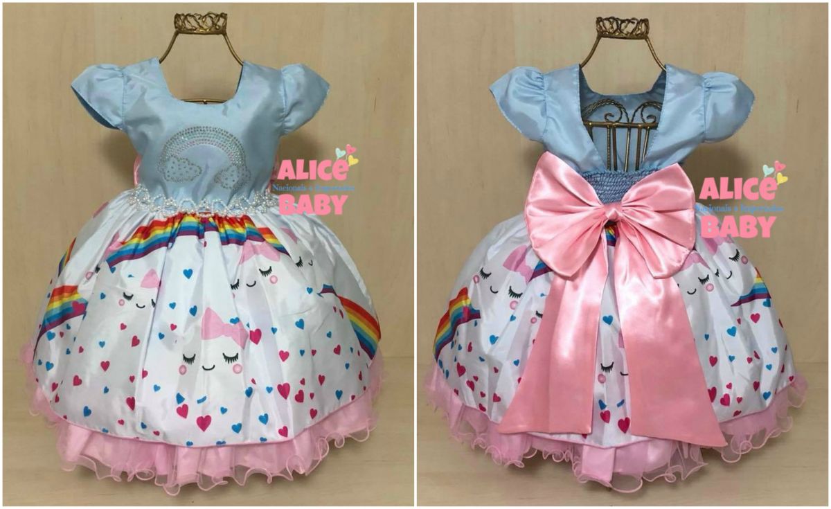 vestido com tema chuva de amor