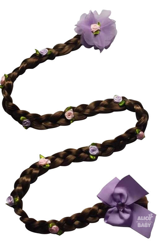 Trança Rapunzel Cabelo Castanho - Aplique Imagem 1