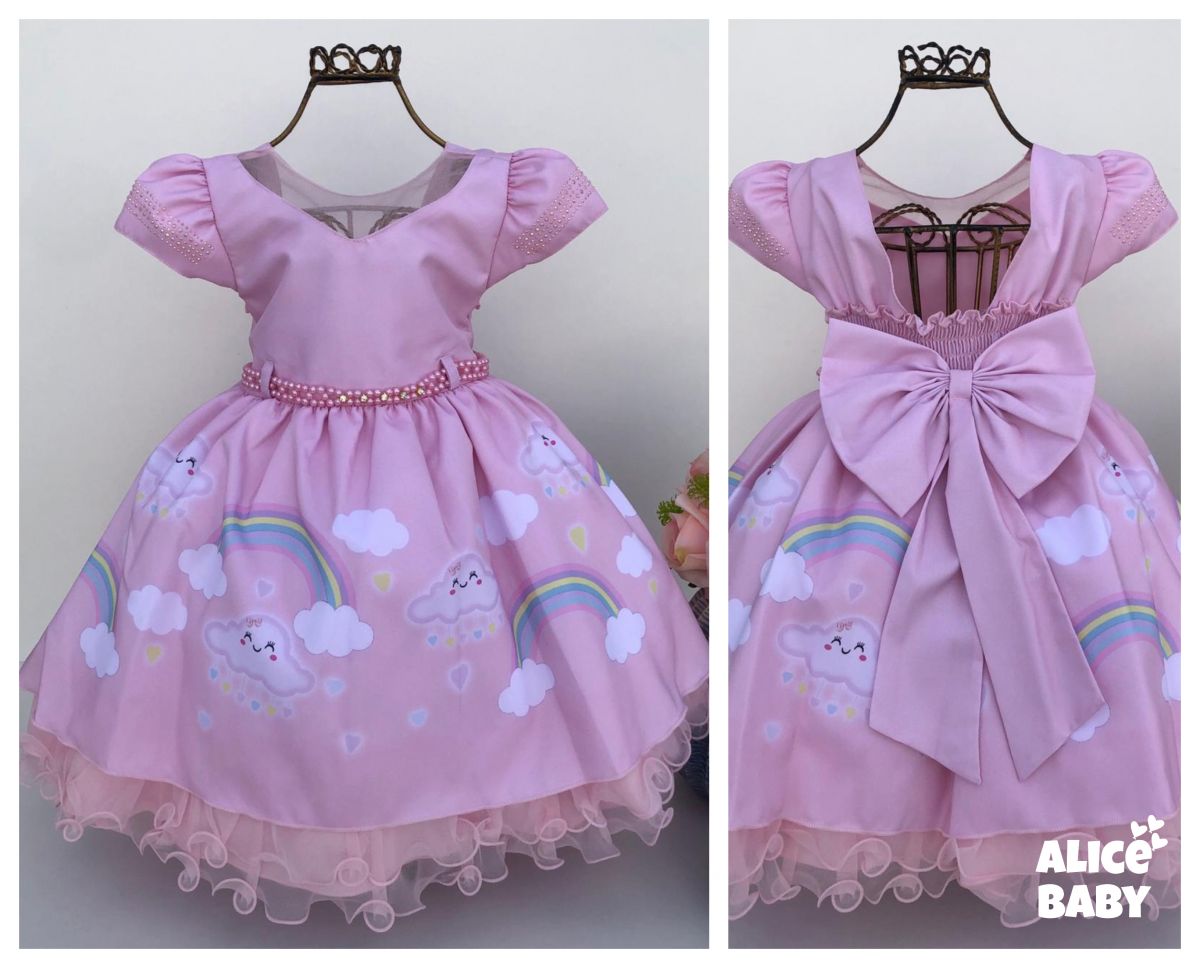 vestido chuva de amor 1 ano