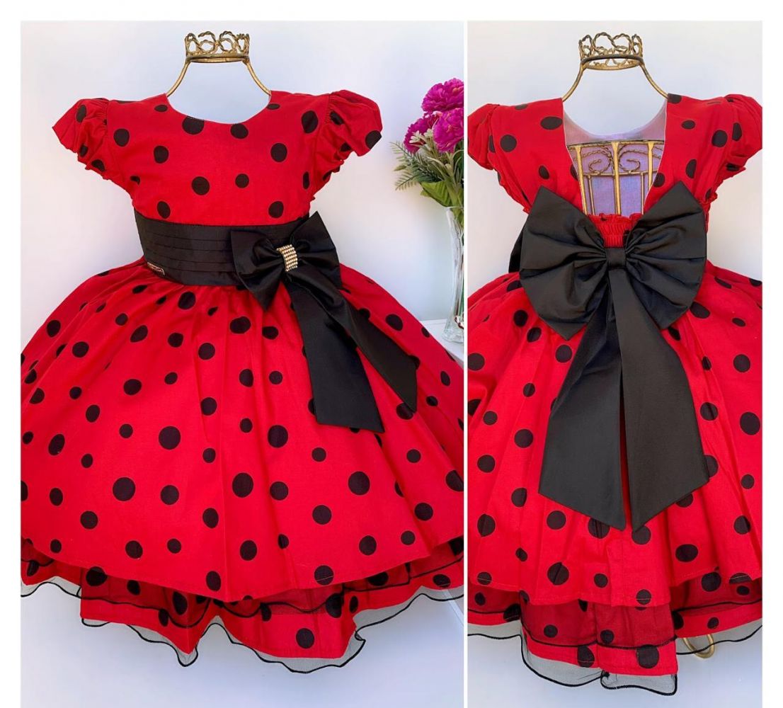 vestido de joaninha