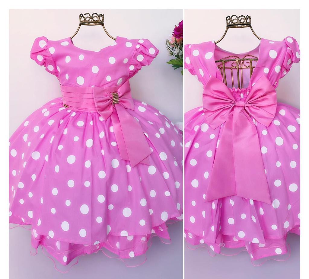 vestido da minnie rosa 1 ano