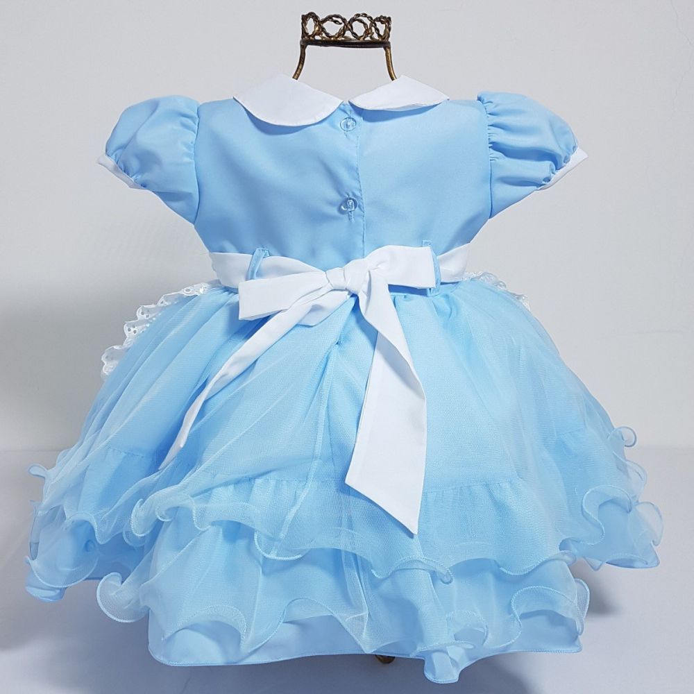Alice Baby Vestido Festa Alice No Pais Das Maravilhas Mod 4 Nelu