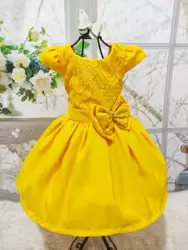 Vestido Renda Amarelo PrintIX